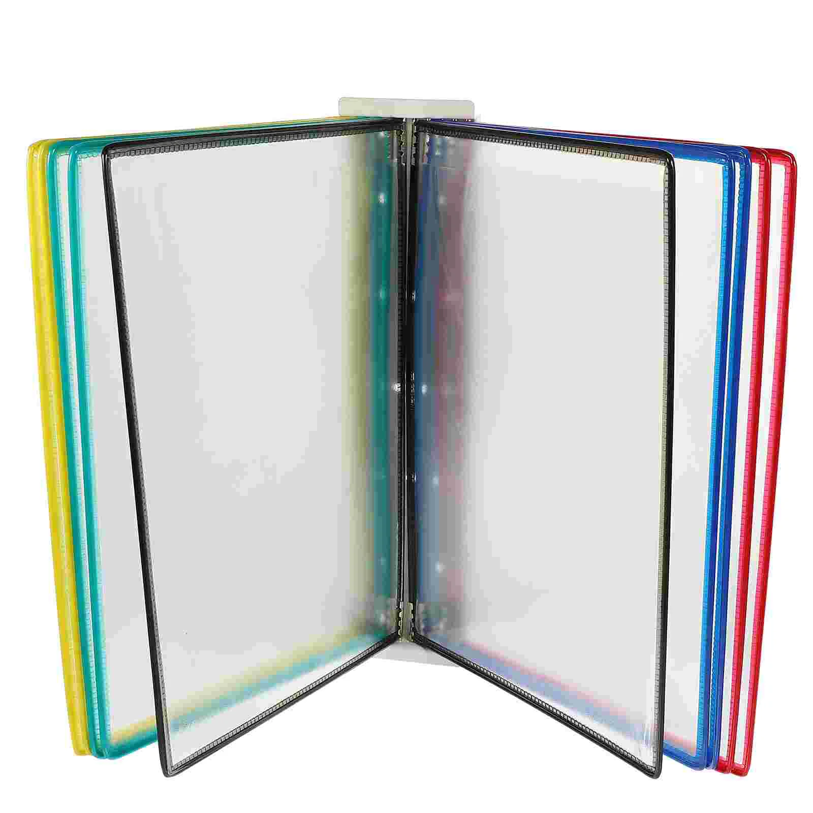 Wall Mounted File Folder Shelfs Hanging Files Storage Rack Accordion Office Document Pvc Wall-mounted Holder Display School