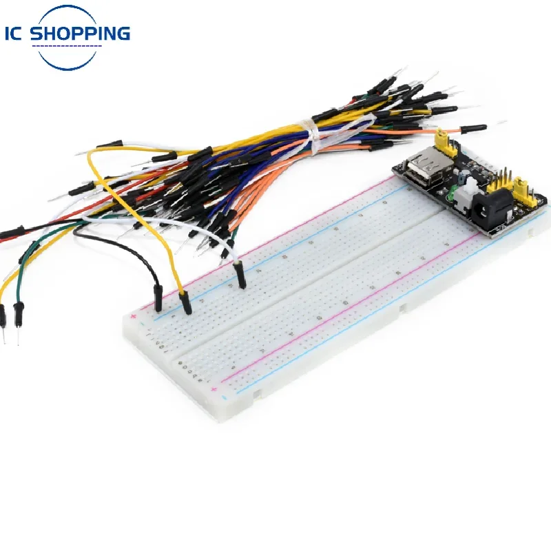 NEW MB102 MB-102 Breadboard 830 Point Weldless Prototype PCB Board Kit Is Used for Arduino Proto Shield Distribution Connections