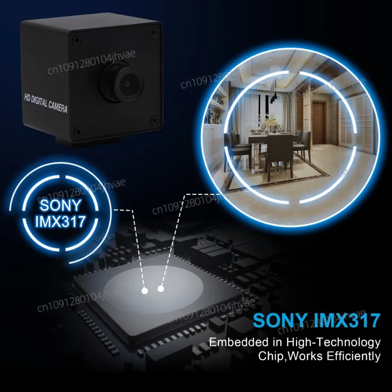 Câmera ELP 4K de alta velocidade 30fps 3840x2160P CMOS IMX317 Sensor colorido sem distorção 8MP USB Webcam com microfone duplo