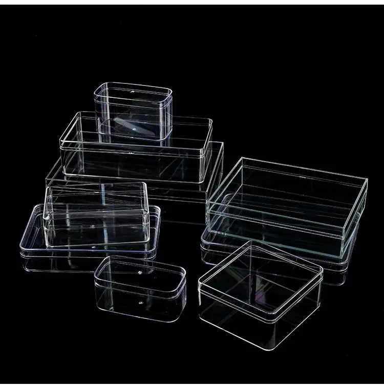 Clear Acrylic Boxes with Lid Rectangle Display Boxes Acrylic Candy Box for Wedding Birthday Party Favor Acrylic Storage Box