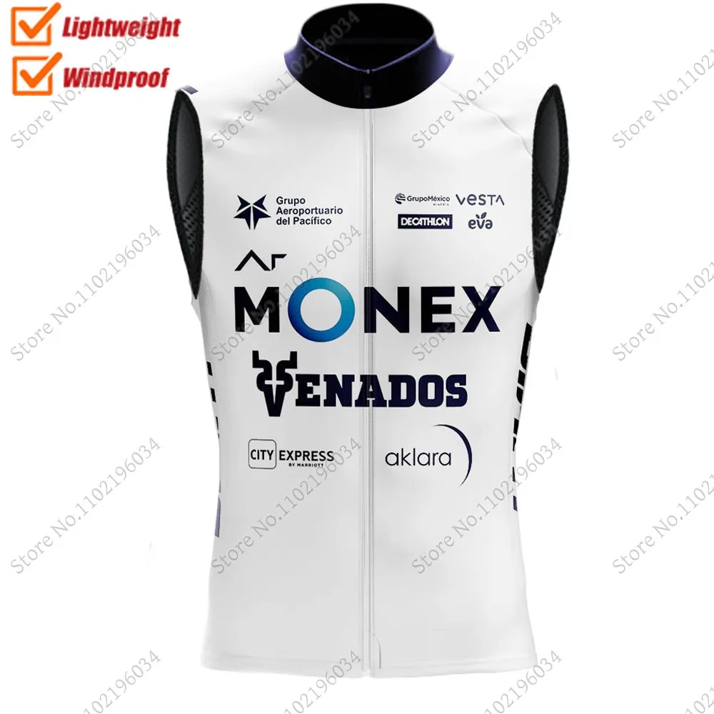 Maillot 2024 Race Ar-Monex Team Cycling Vest Mexico Windproof Wind Vest Summer Bike Jersey Sleeveless Clothes MTB Ciclismo