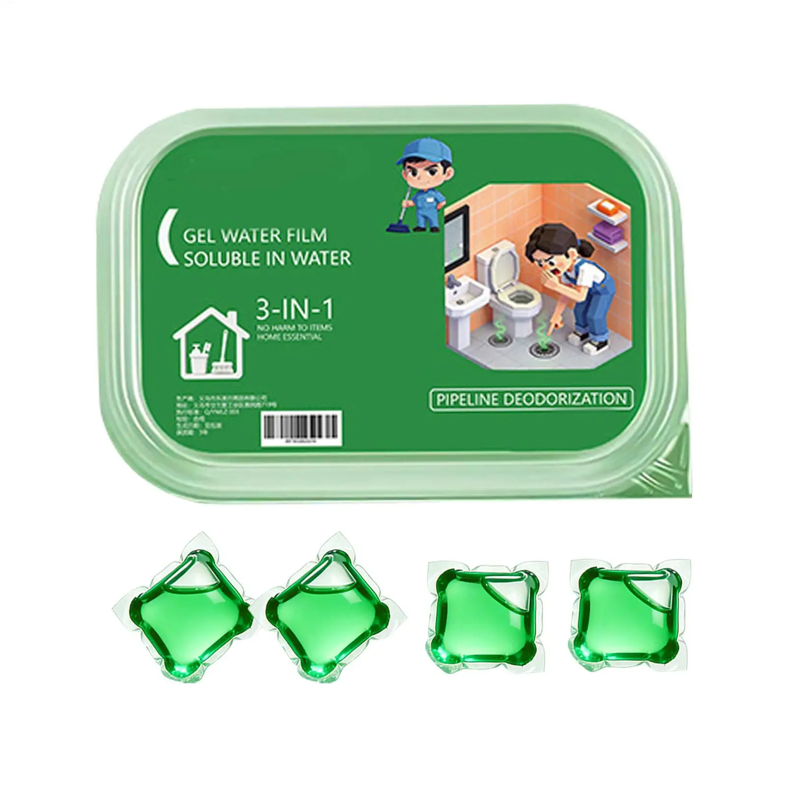 Kitchen Sink Odor Eliminator Long-Lasting Dissolvable Fast Acting Deodorizer Bathroom Odor Control Beads for Home Bathroom
