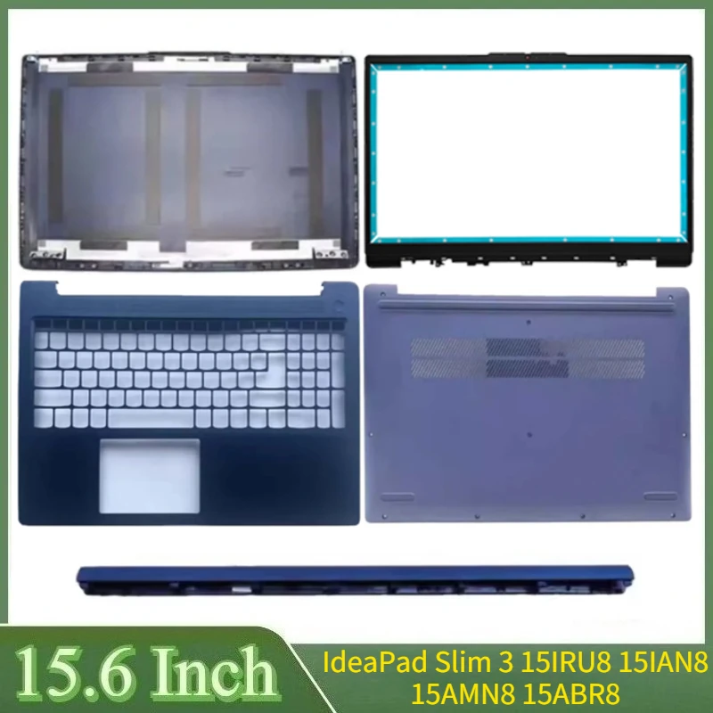 

15.6"Blue For IdeaPad Slim 3 15IRU8 15IAN8 15AMN8 15ABR8 Laptop LCD Back Top Cover Front Bezel Upper Case Bottom Cover