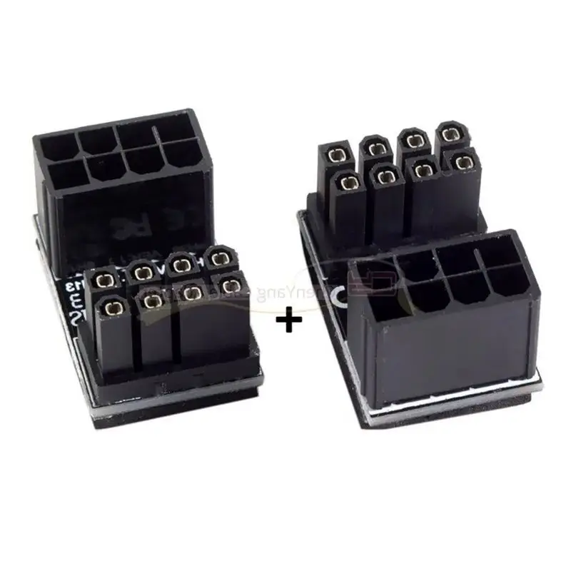 ATX 8Pin  Female To 6pin Male 180 Degree AngledPower Card For Desktops Graphics Card Adapter