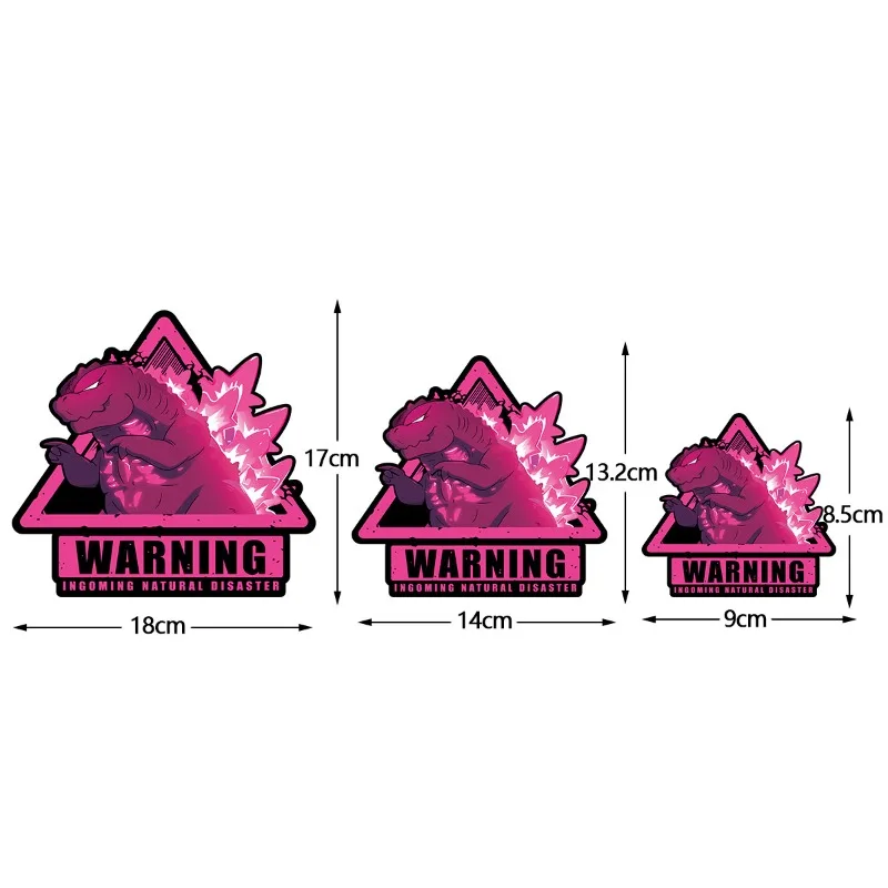 Adesivos de Carro em Alta Venda, Monstros Godzilla, Adesivos Personalizados para Carros, Adesivos Decorativos para Cases de Computador e Arranhões na 