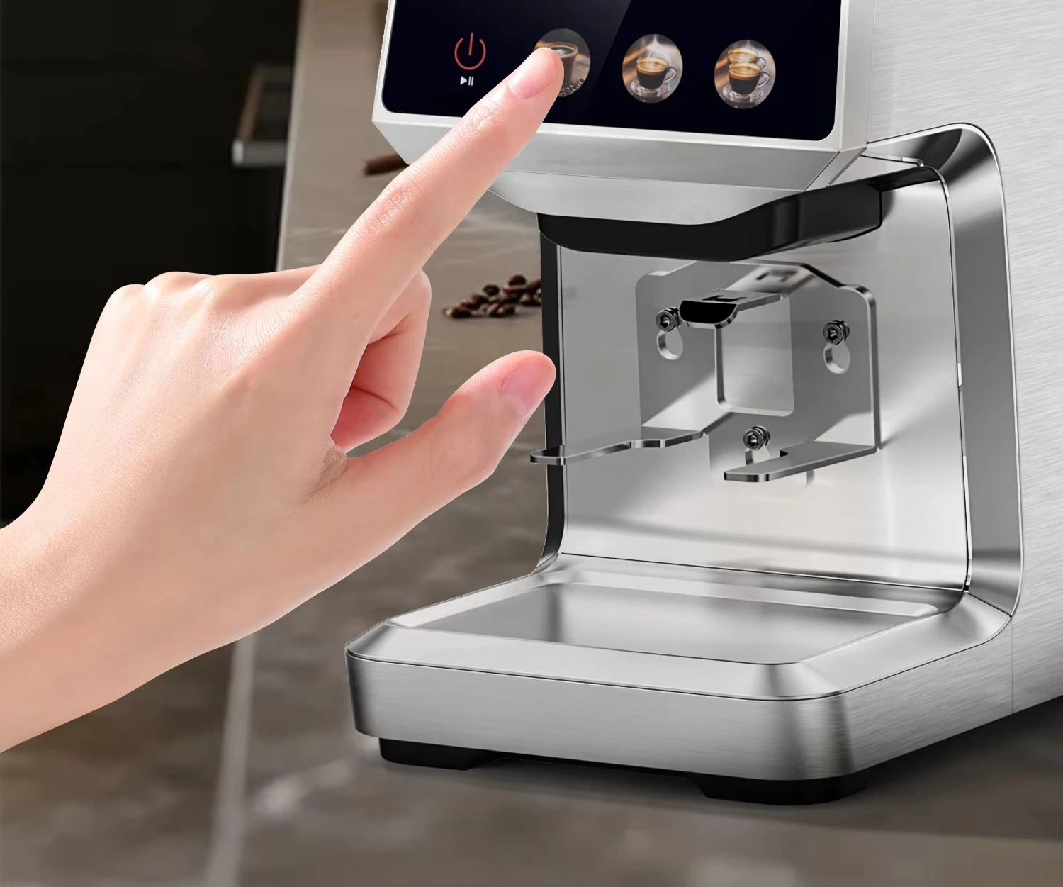 Electric Portable Coffee Grinder Stainless Steel Grinding Blade, Espresso 5