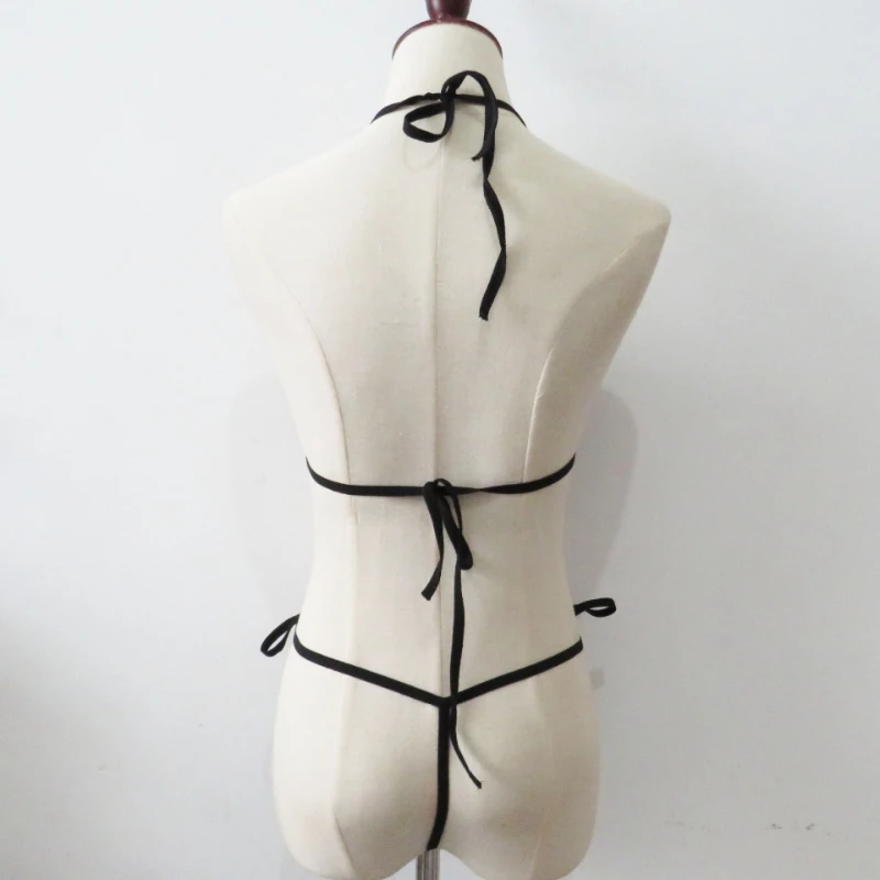 Set bikini sexy da donna Perizoma Biquini Costumi da bagno brasiliani Costume da bagno a due pezzi Costumi da bagno solidi Costume da bagno Lingerie erotica