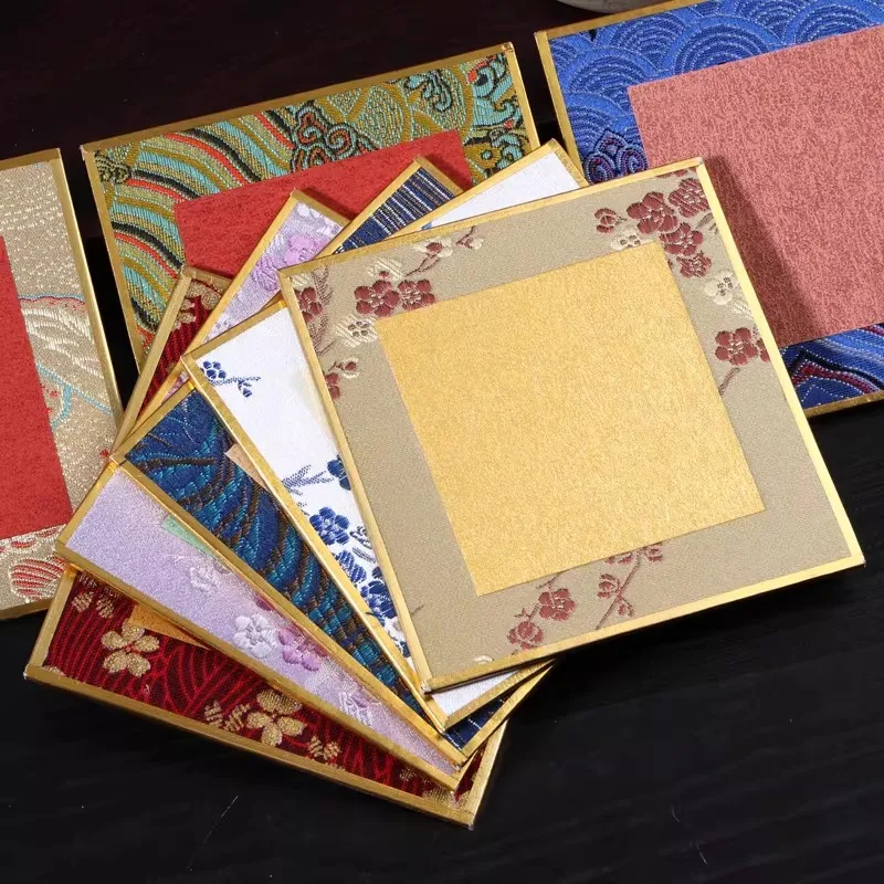 Ready-to-Use Art Card  - 5 Sheets 10x10cm Stiff Paper Squares, Premium Processed Xuan Paper for Framing & Gift Calligraphy