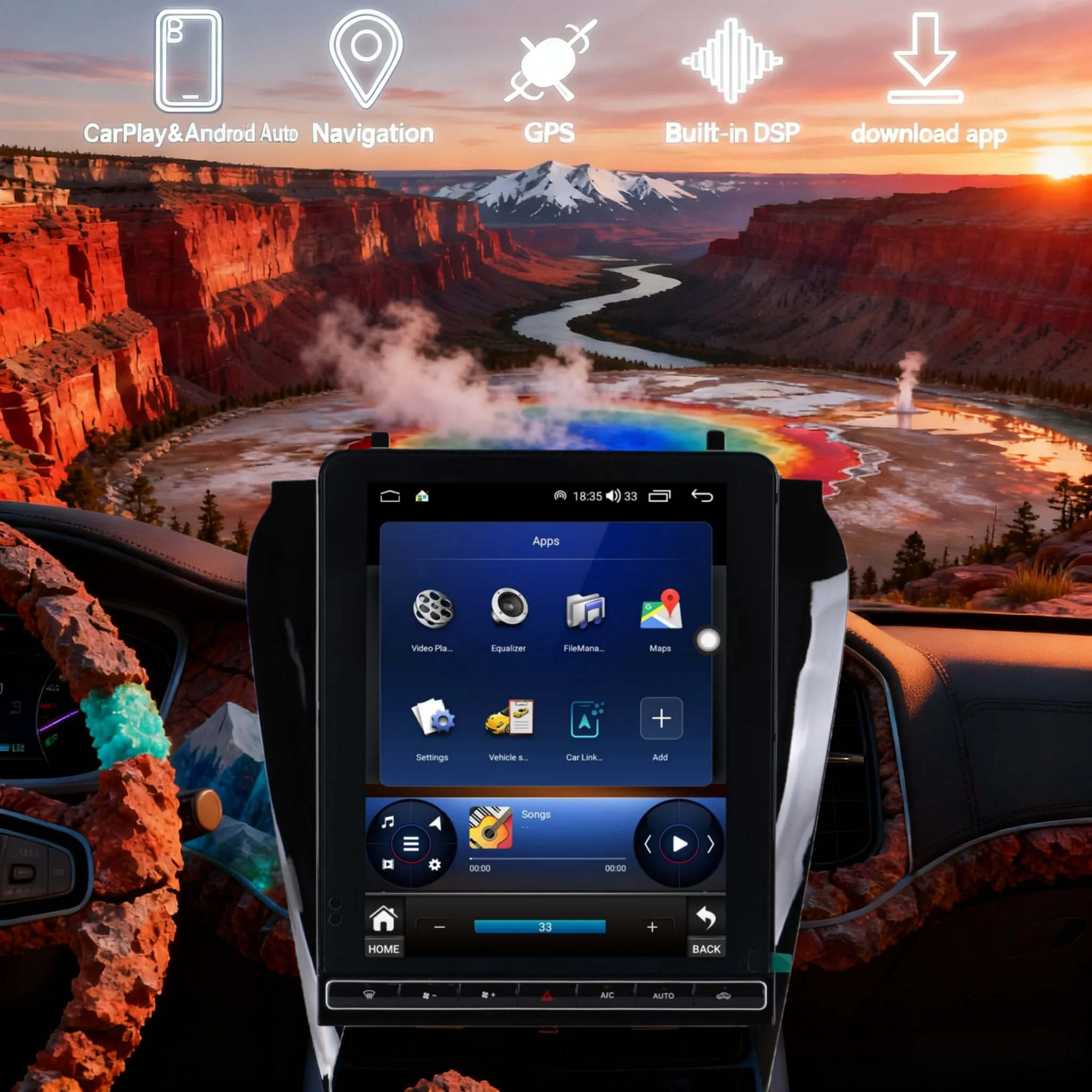 12.1 Android 14 CarPlay Waterfall Screen Car Radio For Mercedes-Benz GLC C-Class 2015-2022 GPS Multimedia Stereo Player Head