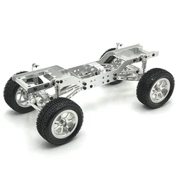 Suitable for MN168 RC Car Upgrade Front and Rear Door Bridge Metal Chassis, MN Model 1/12 Assembly Frame Finished