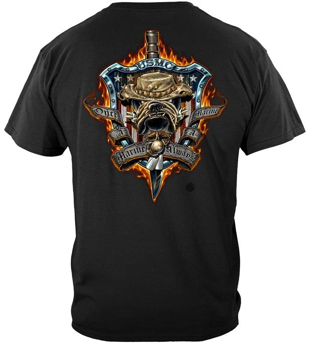 Marine Corps Cold War Veteran Military Training Tactics Brand Graphic Tee Cotton Mens Womens T-Shirt Outdoor Top