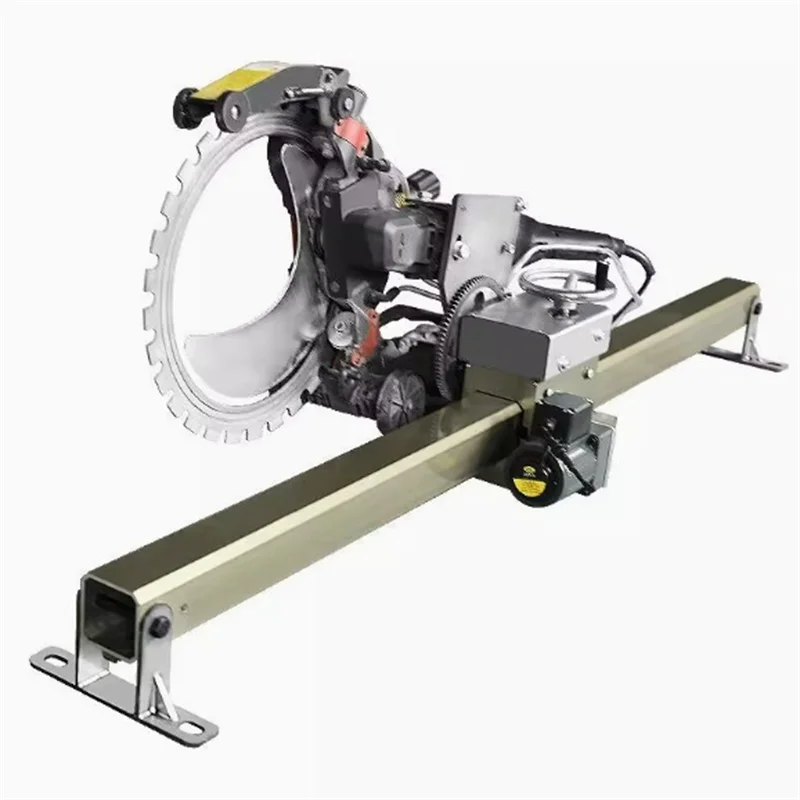 Single Track Concrete Automatic Saw Brick Cutter Circular Saw Wall Slotting Groving With Saw Blade And Rolling Pulley 2500RPM
