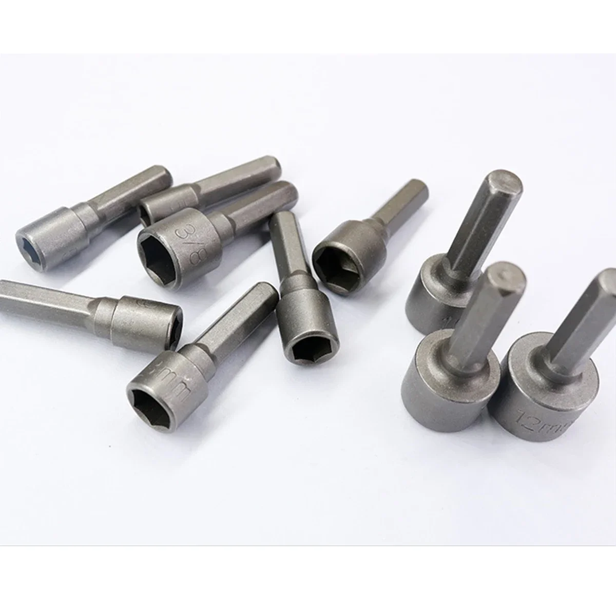 9/14pcs impact Socket Power Nut Driver Drill Bit Set 5-12mm Hex Shank Hex Nut Socket 1/4" Screw Metric Driver Tool Set Adapter