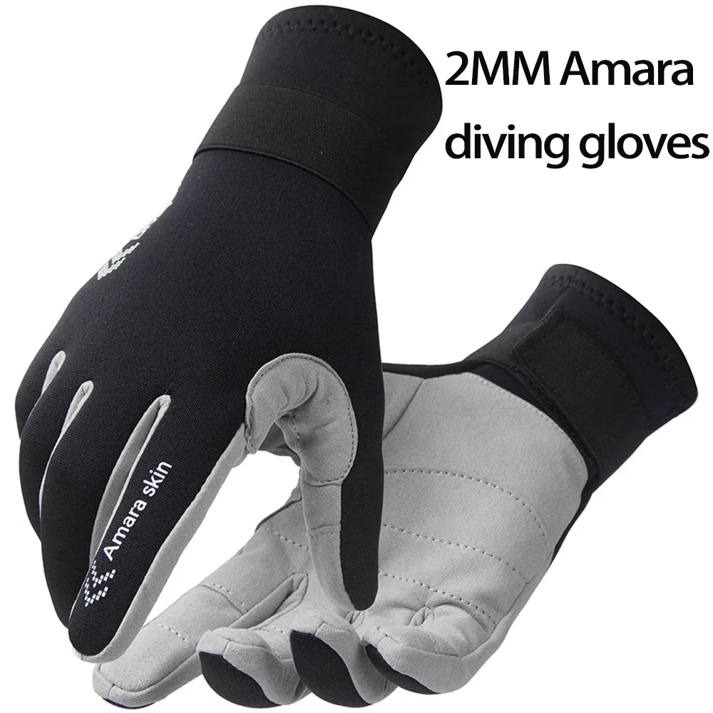 2mm Neoprene Diving Gloves Keep Warm Scratch Proof Waterproof Anti-slip Wetsuit Gloves Spearfishing Surfing Scuba Diving Gloves