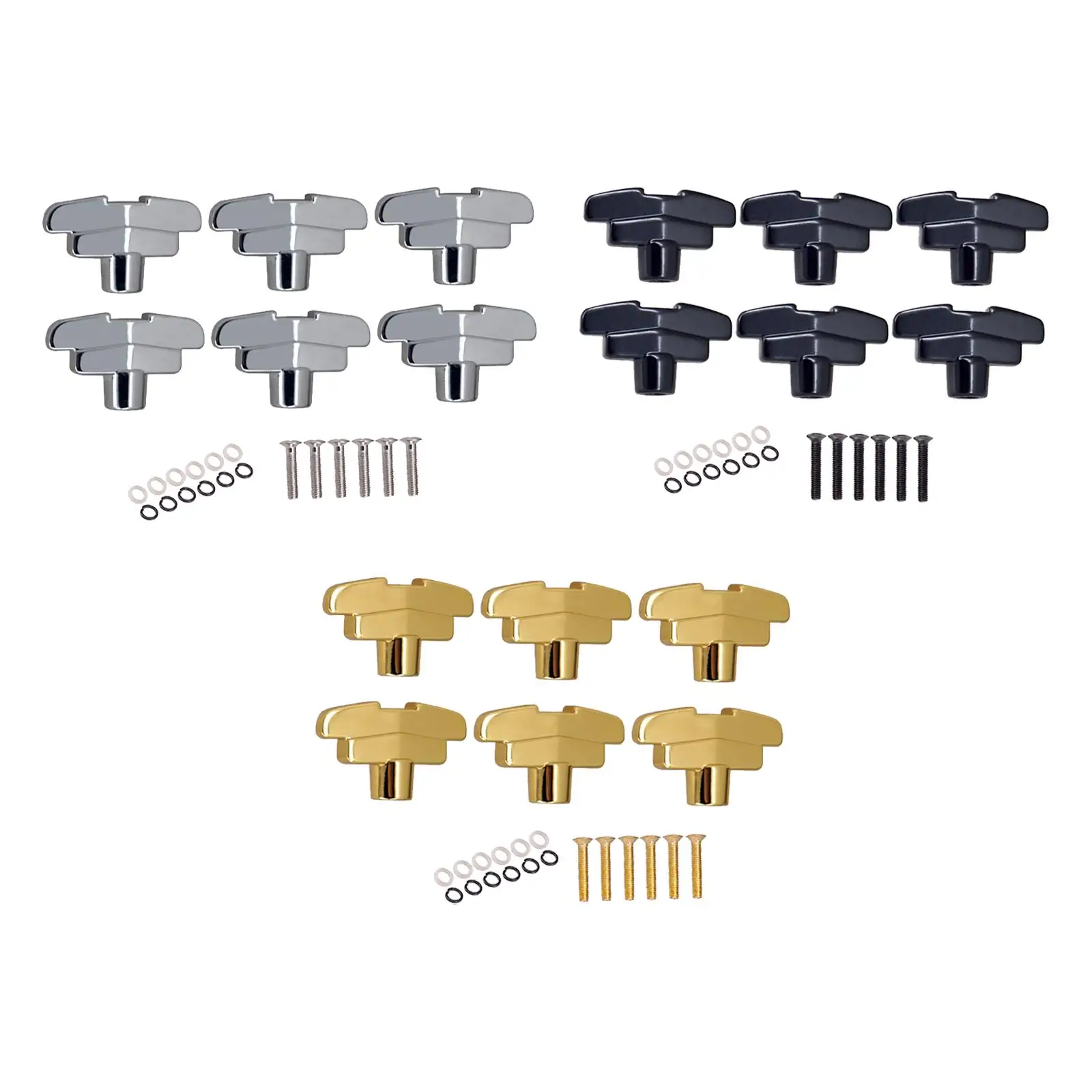 6x Tuning Pegs Guitar Accessory Replaces Tuner Machine Heads Knobs Knobs Tuning