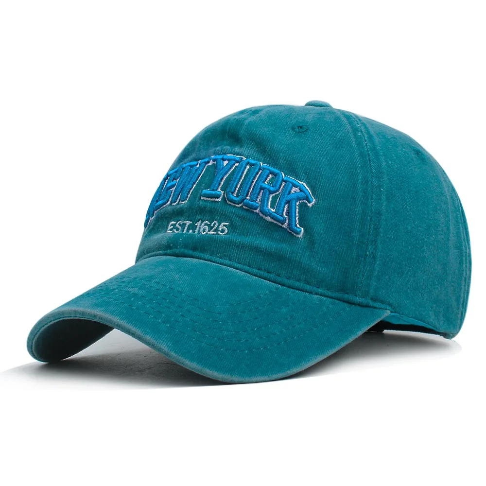 

썬캡모자 New York Washed Cotton Baseball Caps for Women Men Retro Letter Embroidery Hat Hip Hop Trucker Caps Summer Fashion Sun Hat