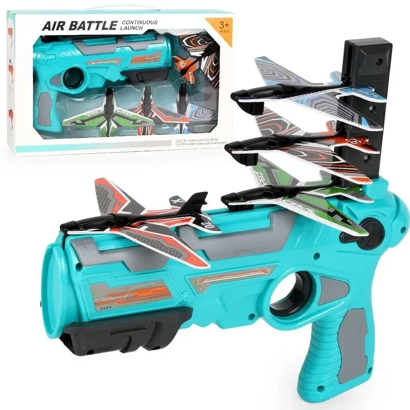 

Airplane Launcher Toy Children Throwing Foam Plane Flight Mode Catapult Plane for Kids Boys Outdoor Sport Flying Toys Gifts