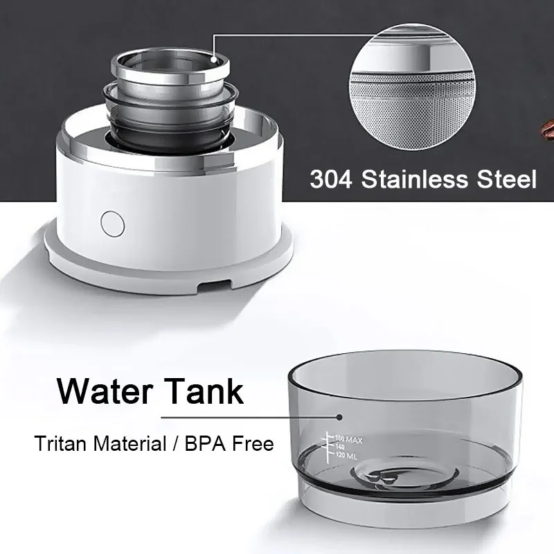 Portable Mini Drip Coffee Maker Cordless Automatic Espresso Coffee Machine for Travelling Camping Hiking Outdoor Gift Recommend