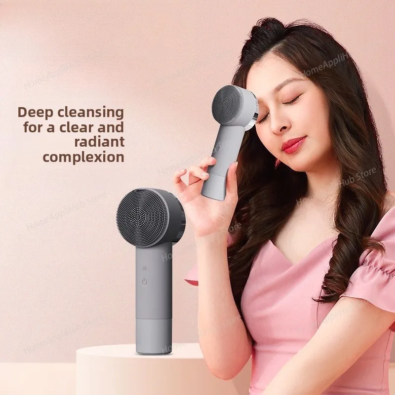 Cleanser Silicone Face Wash Meter Rechargeable Vibrator Cleansing Pores Face Massage Household Beauty Instrument beauty tools