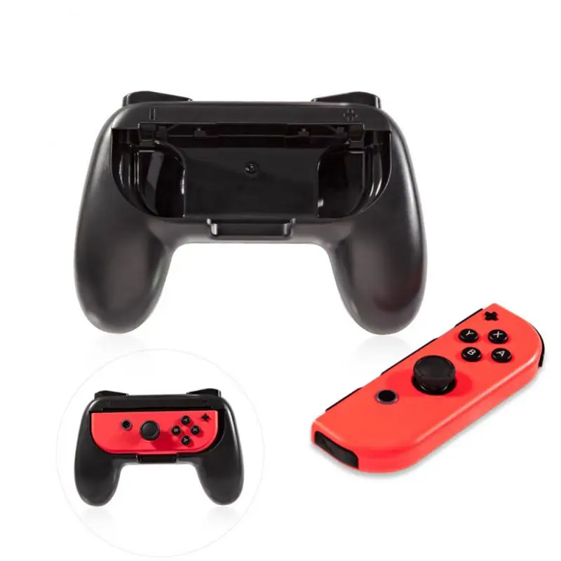 Controller Hand Grip For Switch & OLED Model Version With Thumb Grip Cover Rubber Surface Comfort HandGrip Stand Accessories