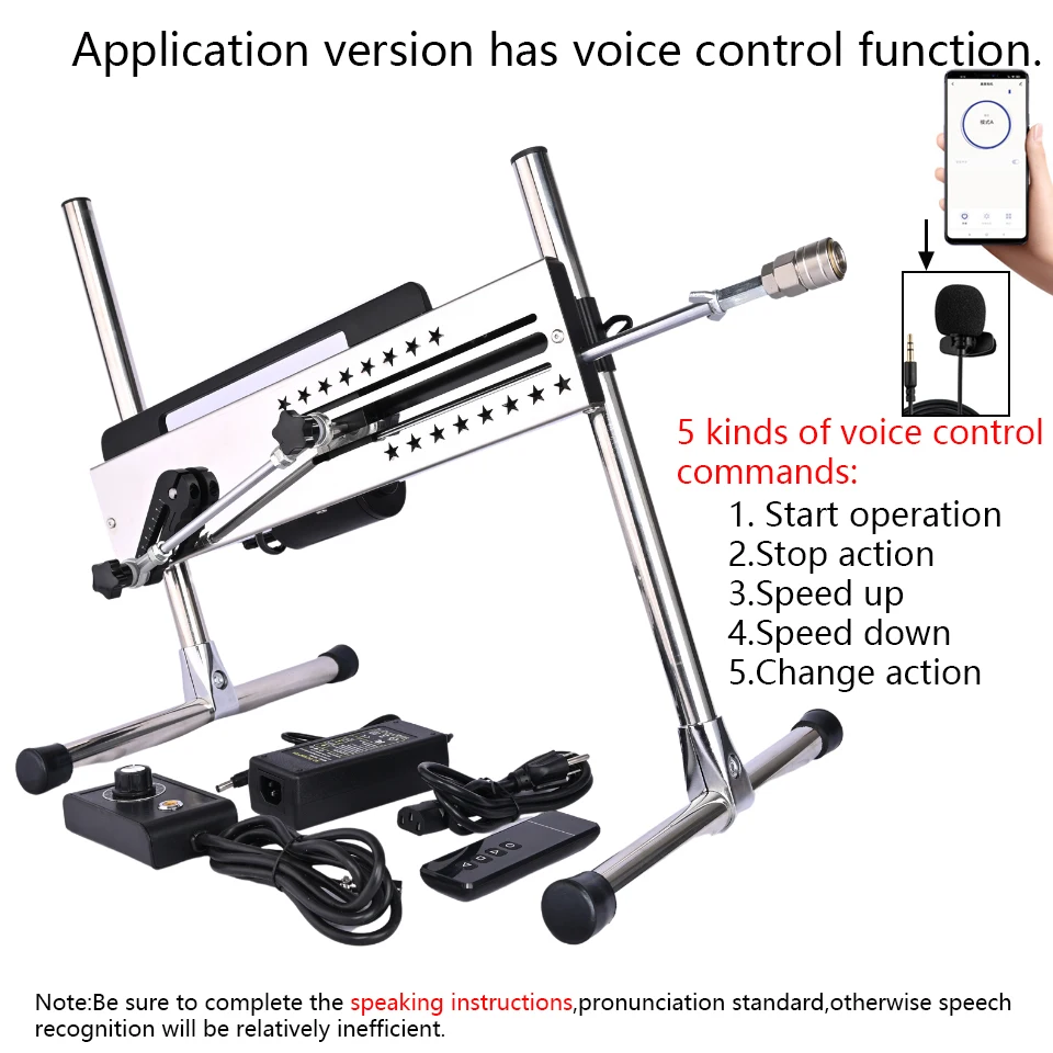 ROUGH BEAST Large Sex Machine With Wired and Dual Control APP Silent 120W Love Machine W/ Dildo for women 3-15cm Stroke Sex Toys