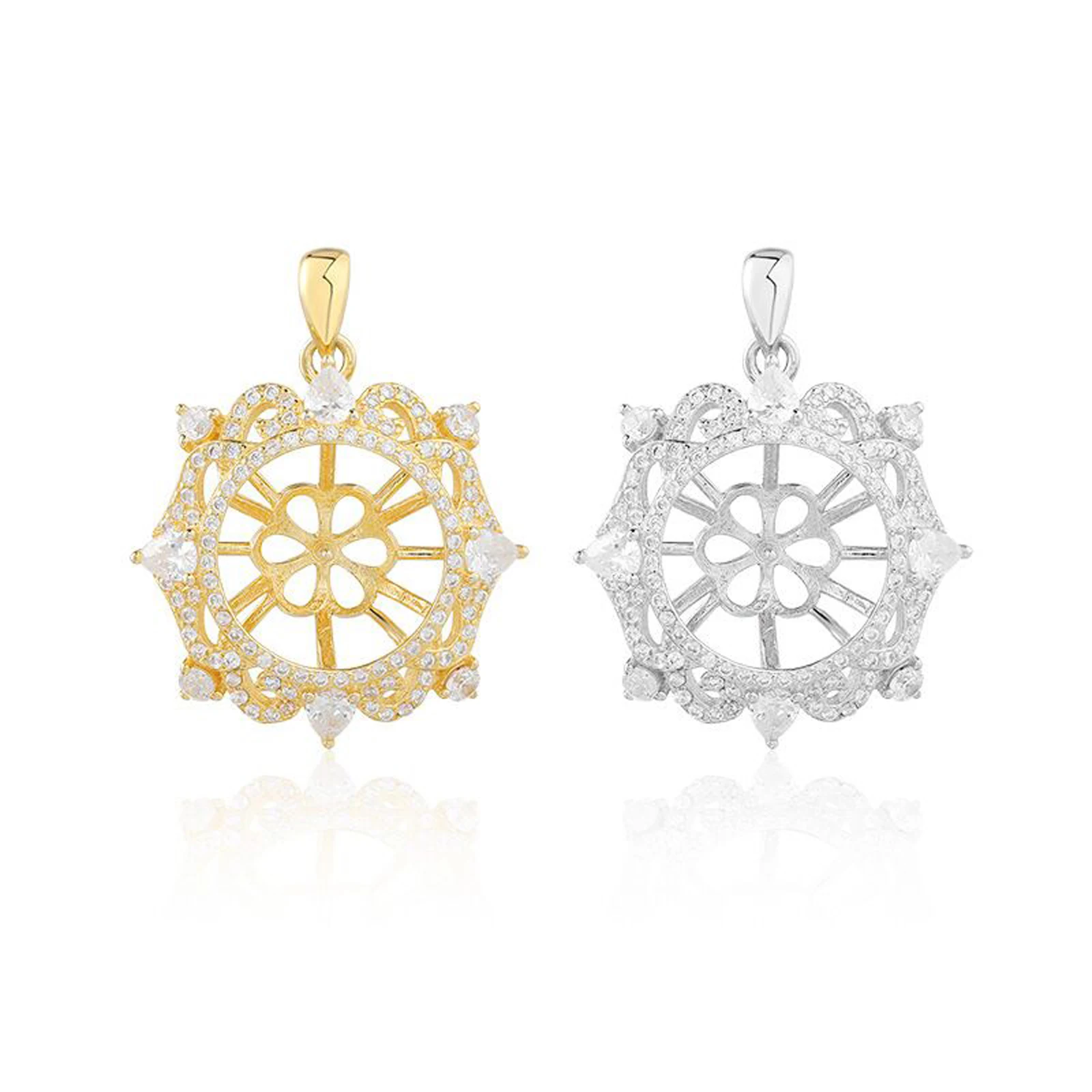 

Подвеска из стерлингового серебра 925 пробы с жемчугом, подходит для фитингов 12-14 мм, круглая бусина с полупросверленным отверстием, ожерелье «сделай сам», очаровательное изготовление ювелирных изделий