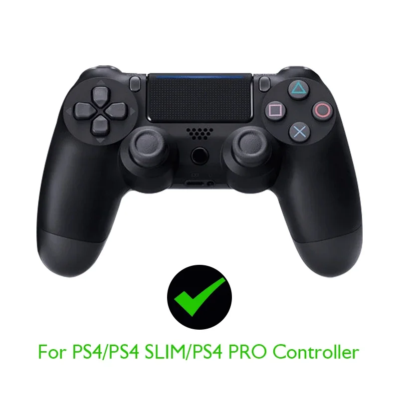 Silicone Case for PS4 Controller - Protective Skin for PS4 Pro/Slim Controller + Thumb Grips Joystick Caps image 3