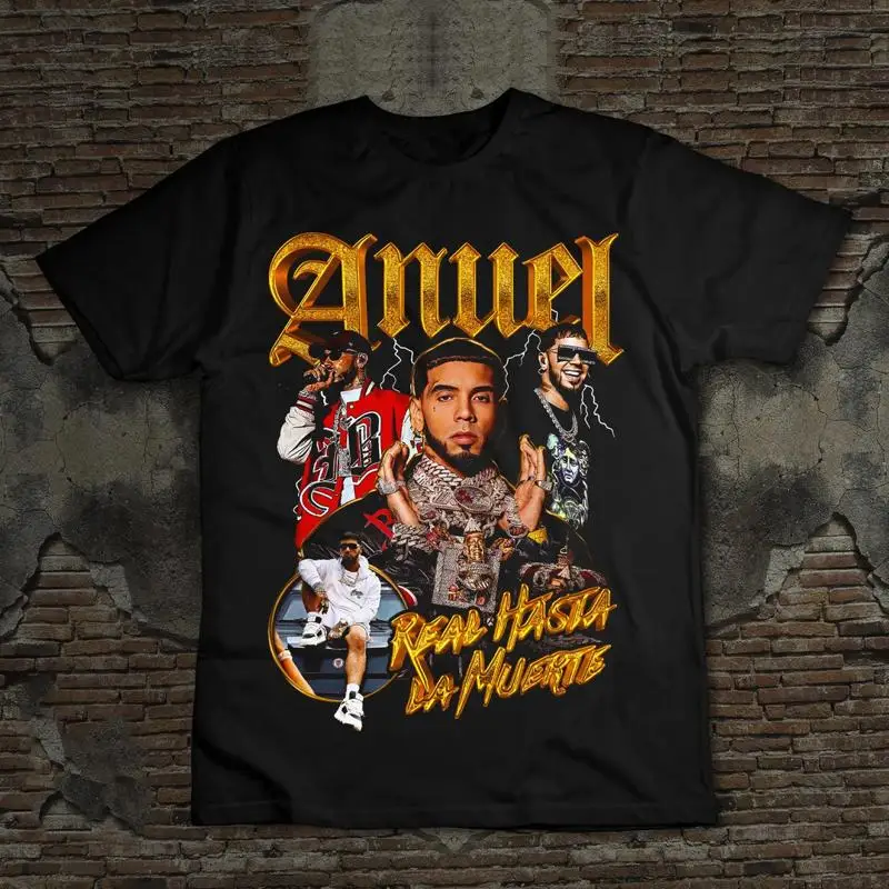 Trend Anuel Aa Black  Size S To 4XL  T shirt For Friend ES059