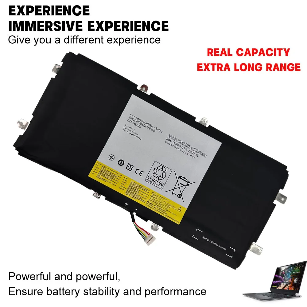 L11M4P13 4ICP4/56/126 2837mAh 14.8V 42Wh Battery for Lenovo IdeaPad Yoga 11 11-TTH 11S-ITH 11S-IFI Ultrabook