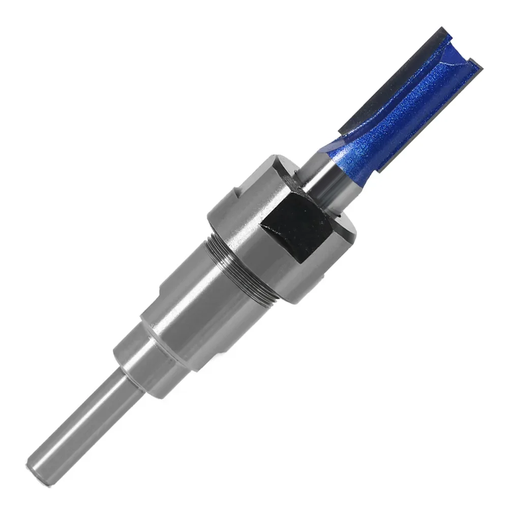 1/4 "8mm 12mm 1/2" haste roteador bit extensão haste conversor pinça máquina de gravura acessórios para fresa madeira