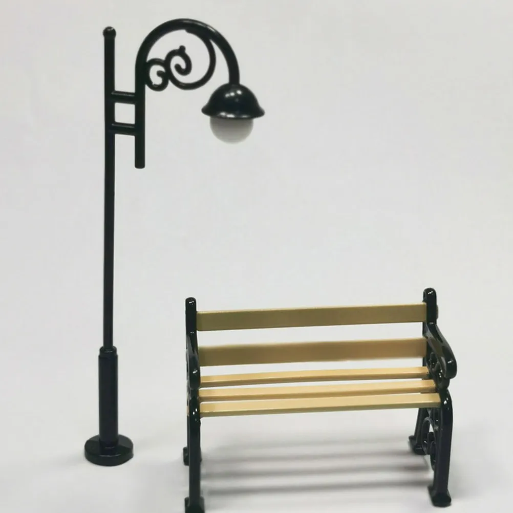 

2Pcs Bench Rustic Style Miniature Wooden Furniture for Mini House Bedroom Living Room Micro Landscape Decoration