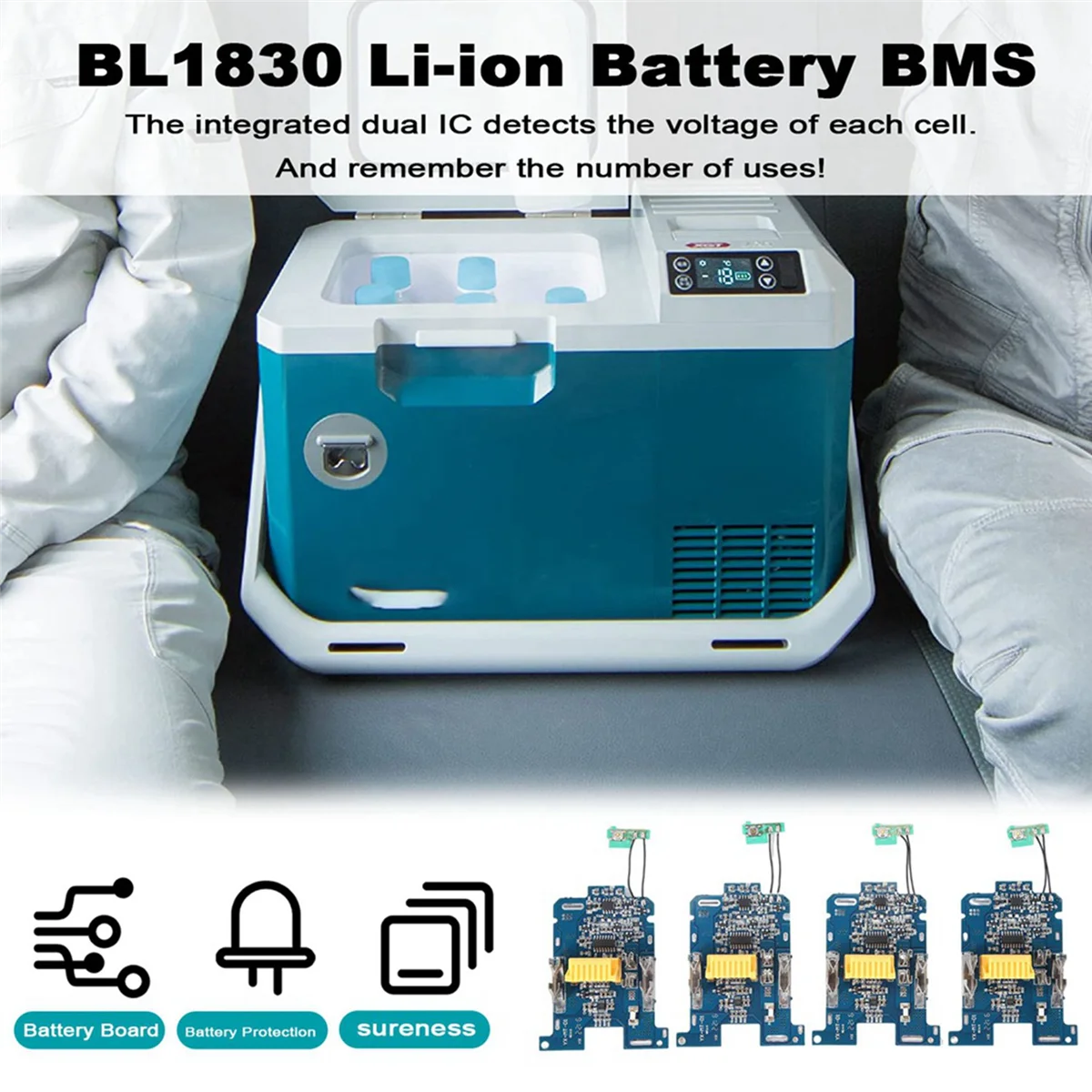 마키타 18V 전동 공구용 BMS PCB 충전 보호 보드, BL1830 리튬 이온 배터리, BL1815 BL1860 LXT400 Bl1850, 4 개