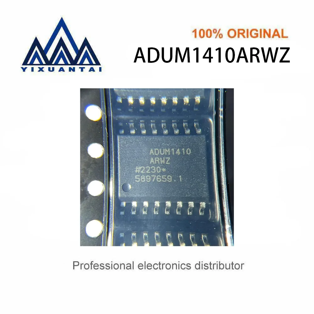 

10pcs/Lot ADUM1410ARWZ ADUM1410ARWZ-RL ADUM1410ARW ADUM1410A 1410ARW【DGTL ISO 3.75KV GEN PURP 16SOIC】New and Original