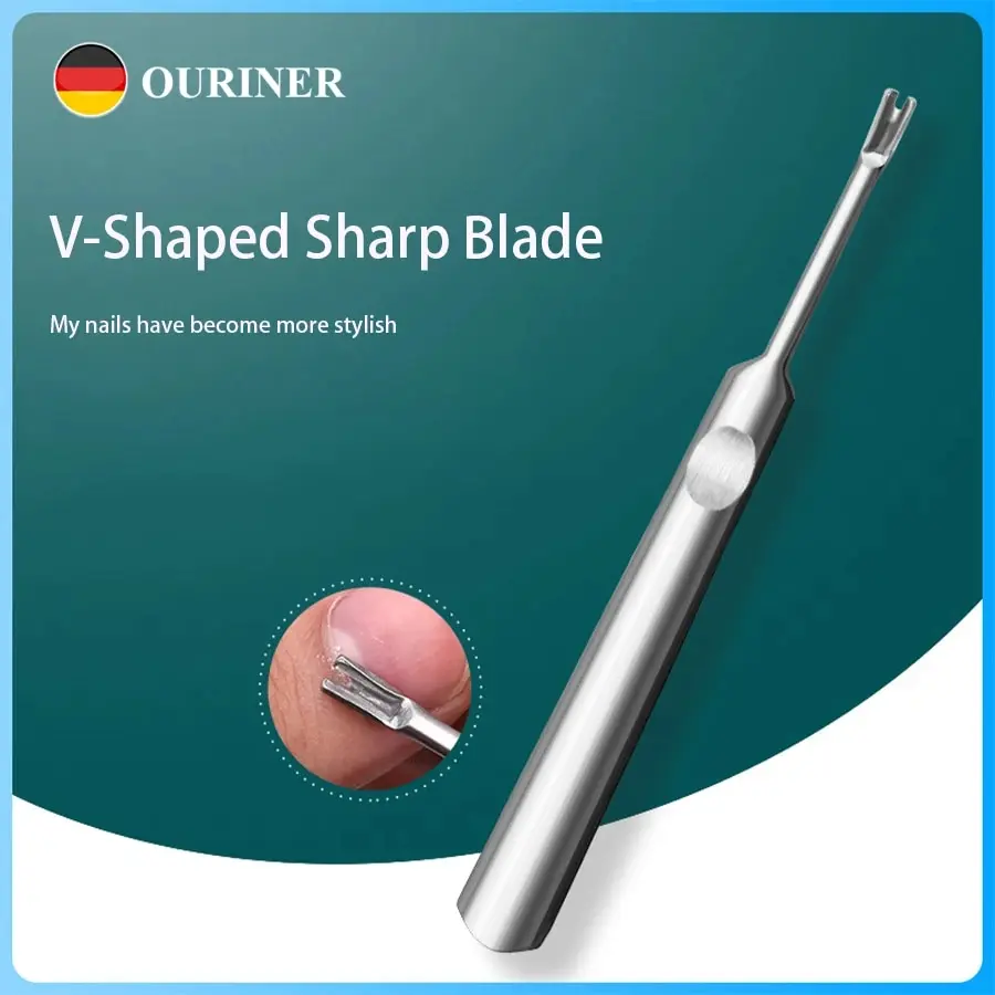 

V-shaped Dead Skin Pusher Dead Skin Fork Dead Skin Shovel Stainless Steel Professional Tool Nail Nail Scrubber
