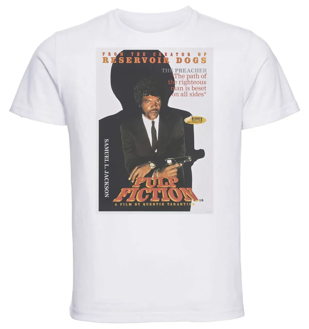 T-shirt Unisex - White - Pulp Fiction Playbill B