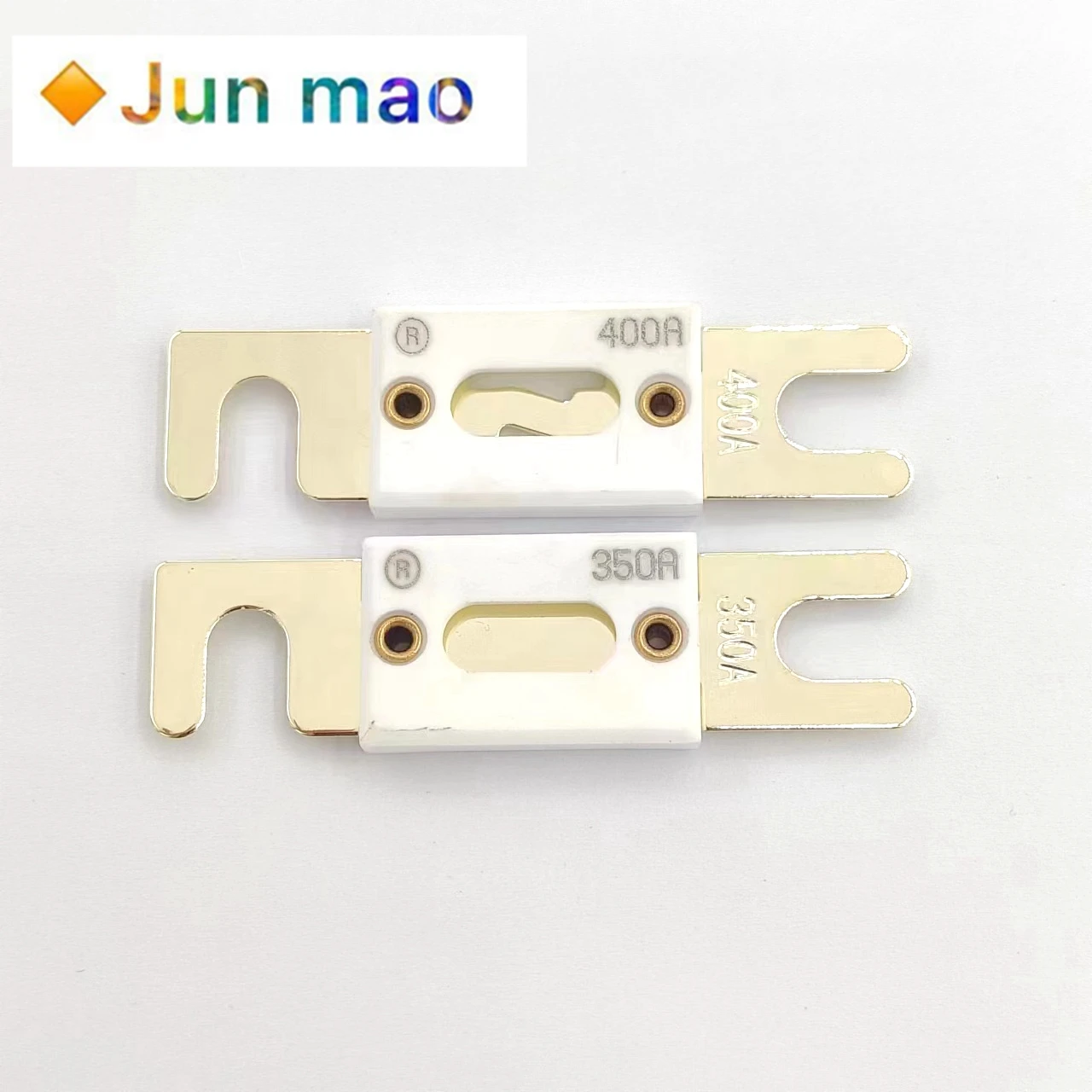 1pcs 72V high current car fuse, white ceramic shell, gold fuse 500A80V400A225A