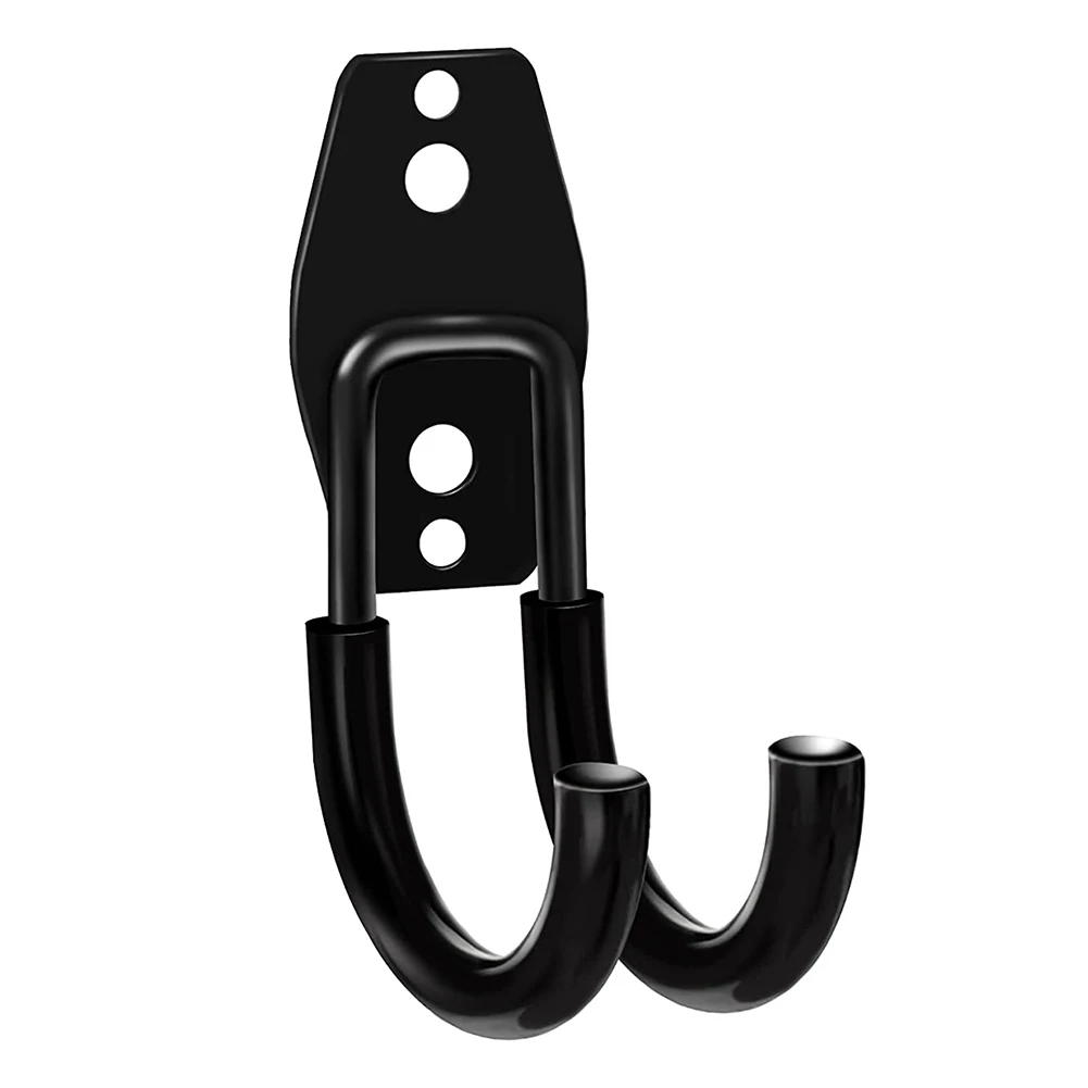 プロモーション!ヘビーデューティウォールマウントガレージフック金属ガレージフック滑り止めコーティングJフック付き