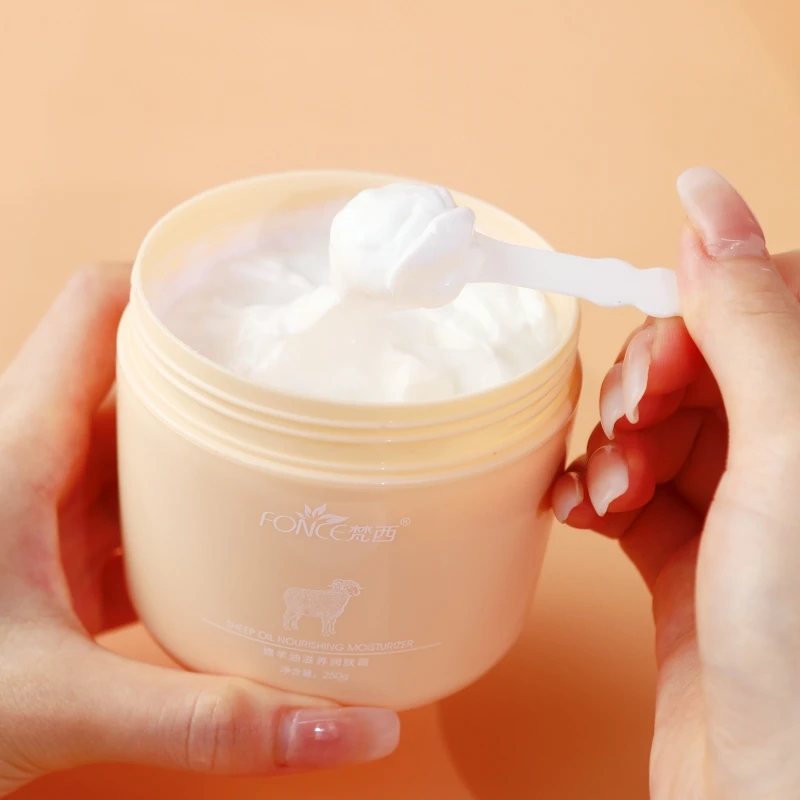 FONCE Lanolin moisturizer, moisturizing skin care products, face and whole body can be used, autumn and winter moisture, 250g