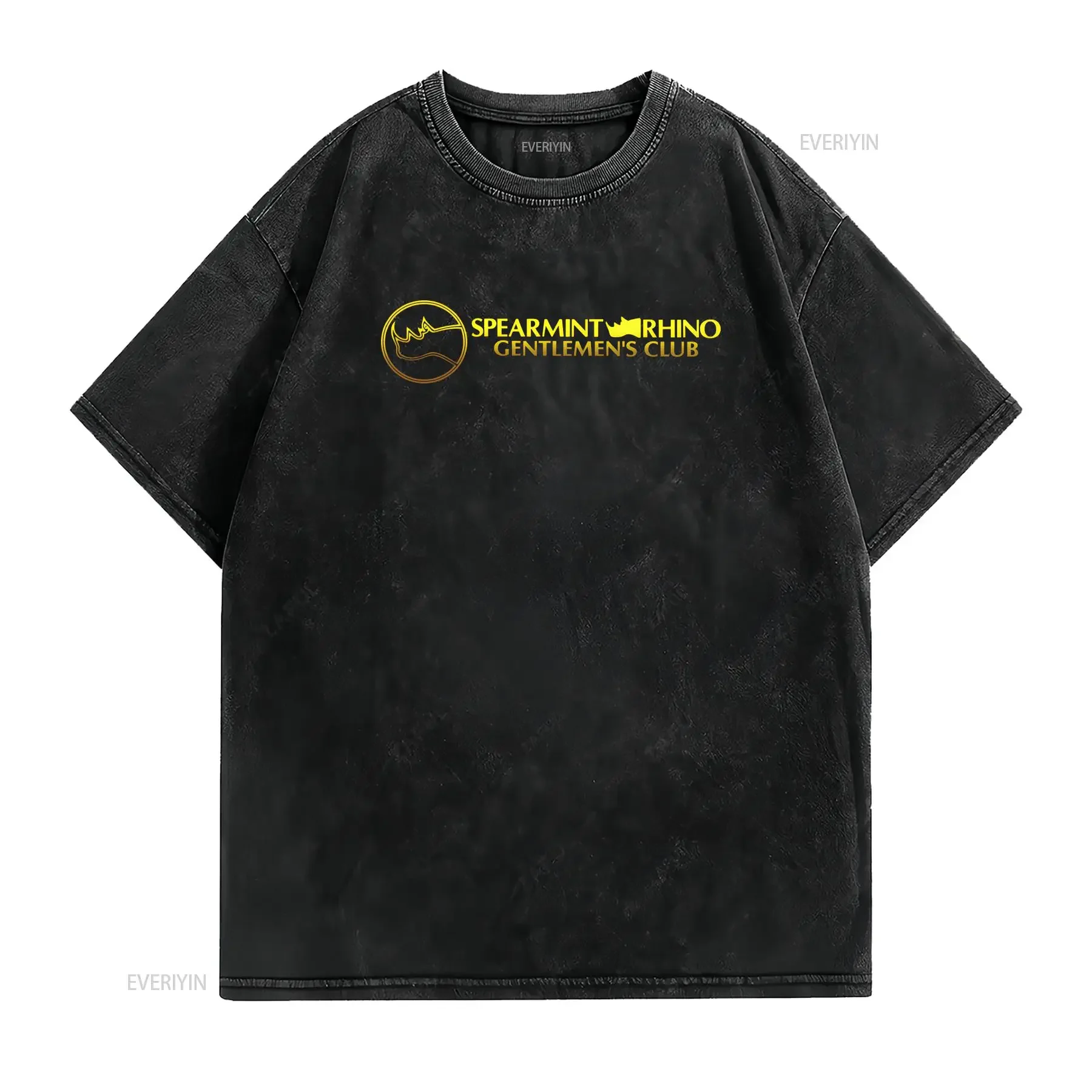 I Heart Spearmint Rhino T Shirt vintage Washed Slightly Top For Everyday Wear Casual Comfortable Soft Stylish streetwear
