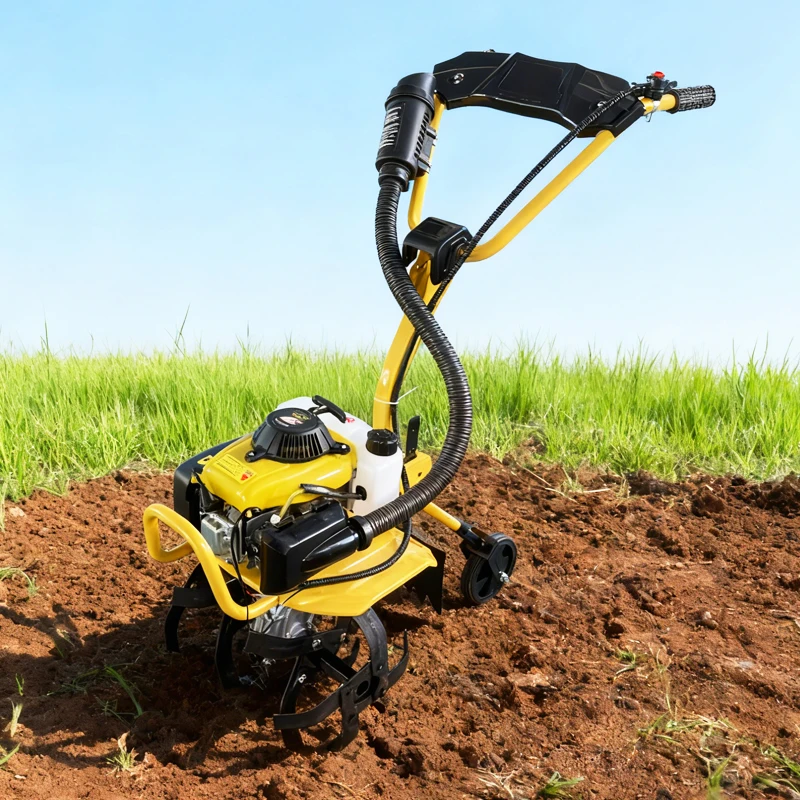 Farm Use Mini Tiller Mini Rotavator Agriculture Land Rotary Hand Cultivator Walk Behind Tiller Garden Cultivator Machine