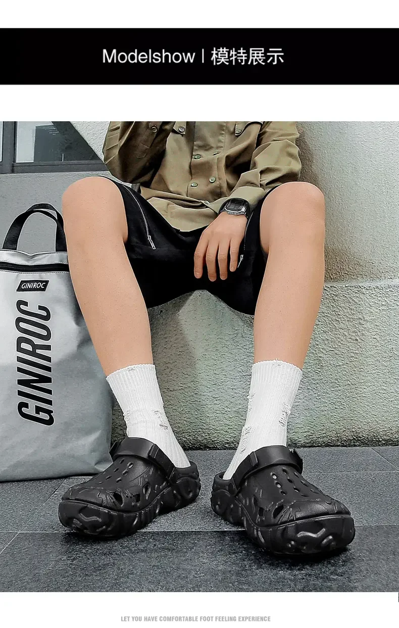 2026 Günstige EVA Herren-Clogs Leichte Großhandels-Plastik-Clogs für Herren Strand- und Arbeitssandalen mit Herren-Clogs & Pantoletten – Detail 7