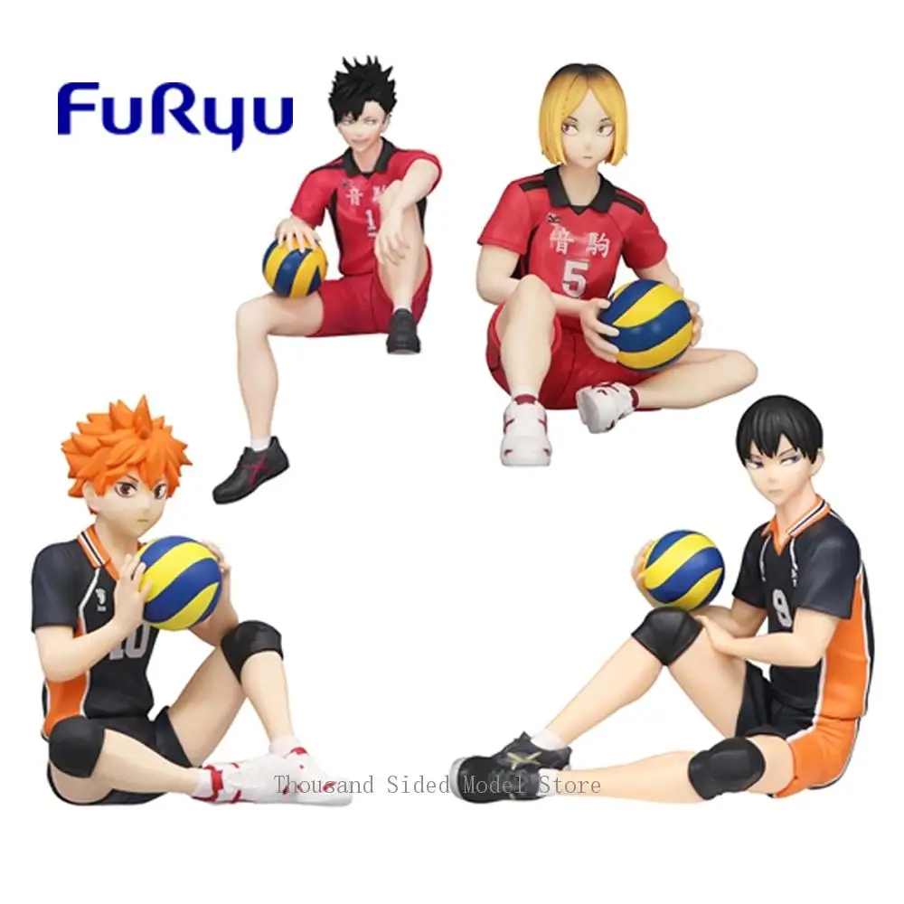 

IN Stock Original FuRyu Haikyuu!! Hinata Shoyo Tobio Kageyama Kozume Kenma Kuroo Tetsurou Noodle Stopper Figure Anime Model Toys