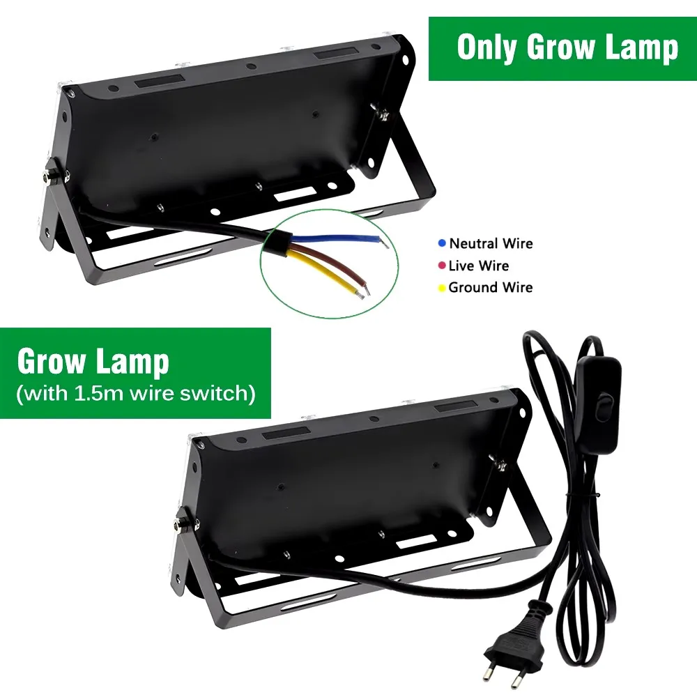 Phyto Lampada 50W 100W 300W Phytolamp Per Piante Spettro Completo Led Coltivazione di Piante Coltivatore Cultura Interna Led Coltiva La Lampada Lampada Uv