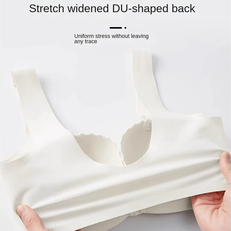 UBAU Simple And Smooth Seamless Underwear Gathers Sexy And Beautiful Back  Bra Has No Steel Ring To Receive The Auxiliary Bra