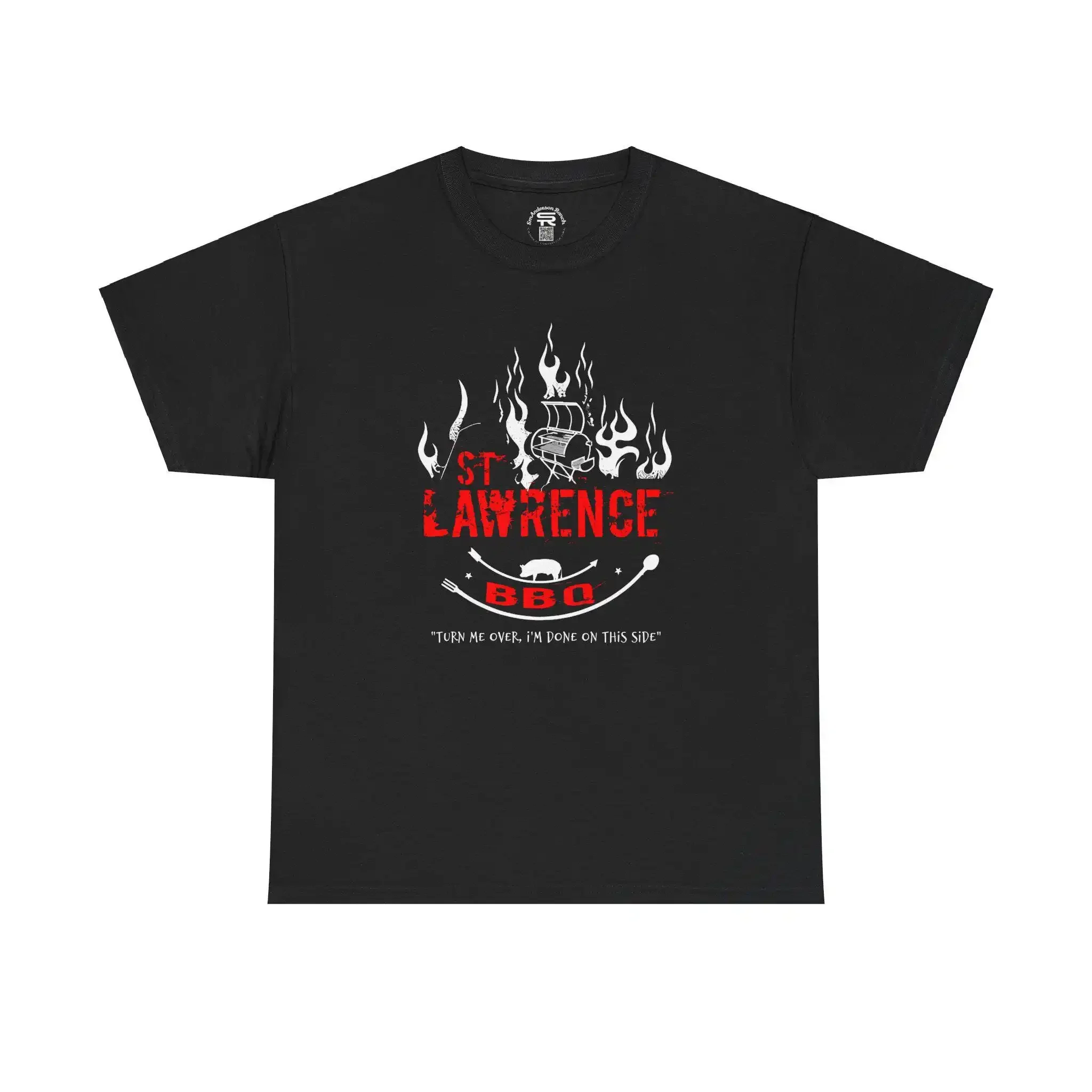 St Lawrence BBQ SR Traditional Orthodox Catholic Christian Religious Saint Heavy Cotton T Shirt