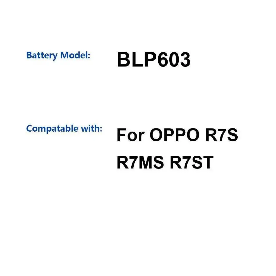 

Надежная батарея BLP603 3000 мАч для мобильного телефона Oppo R7S R7MS R7ST