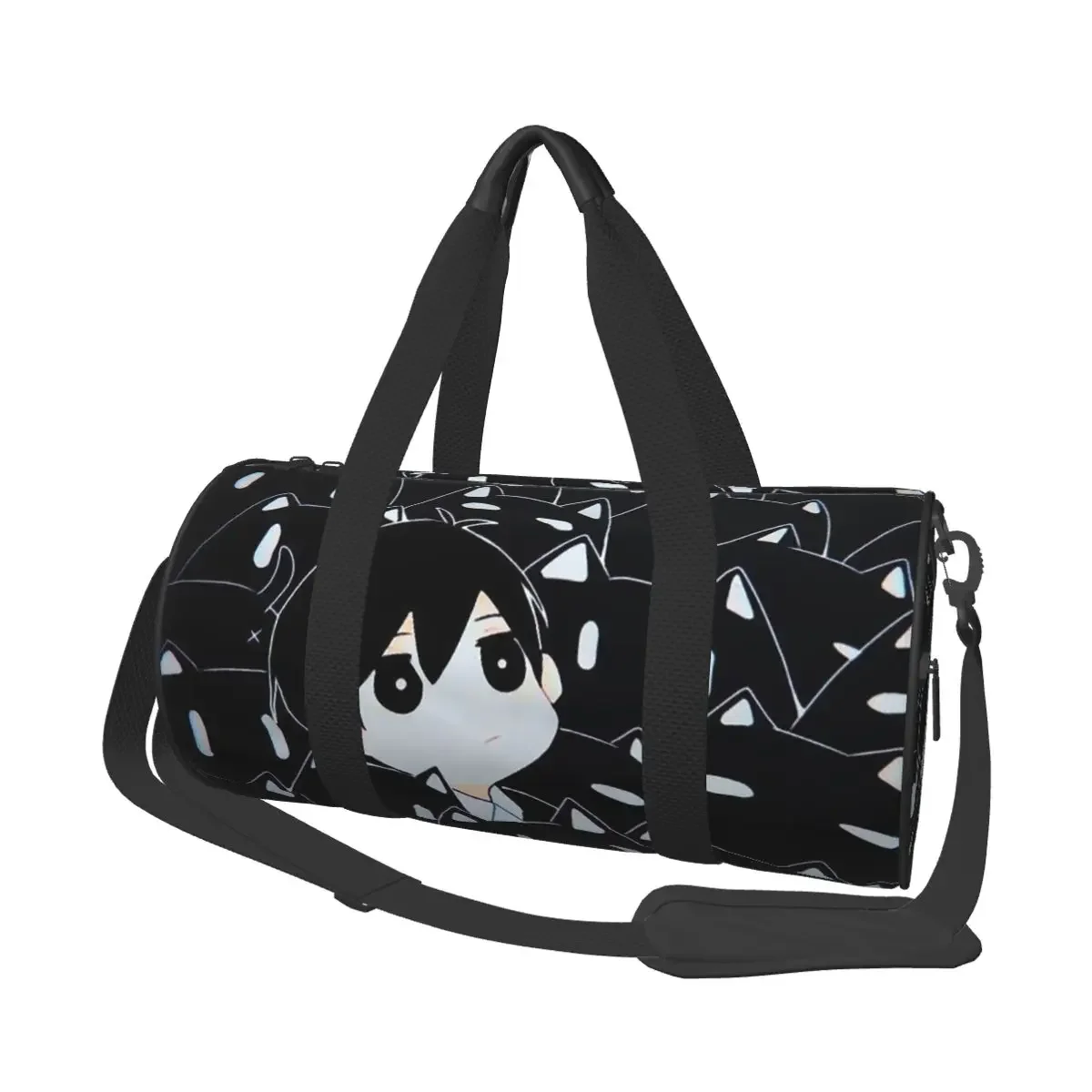 

Omori Cat Mewo Animal Game Большая спортивная сумка Многофункциональная дорожная сумка Duffle Сумки Сумка для фитнеса