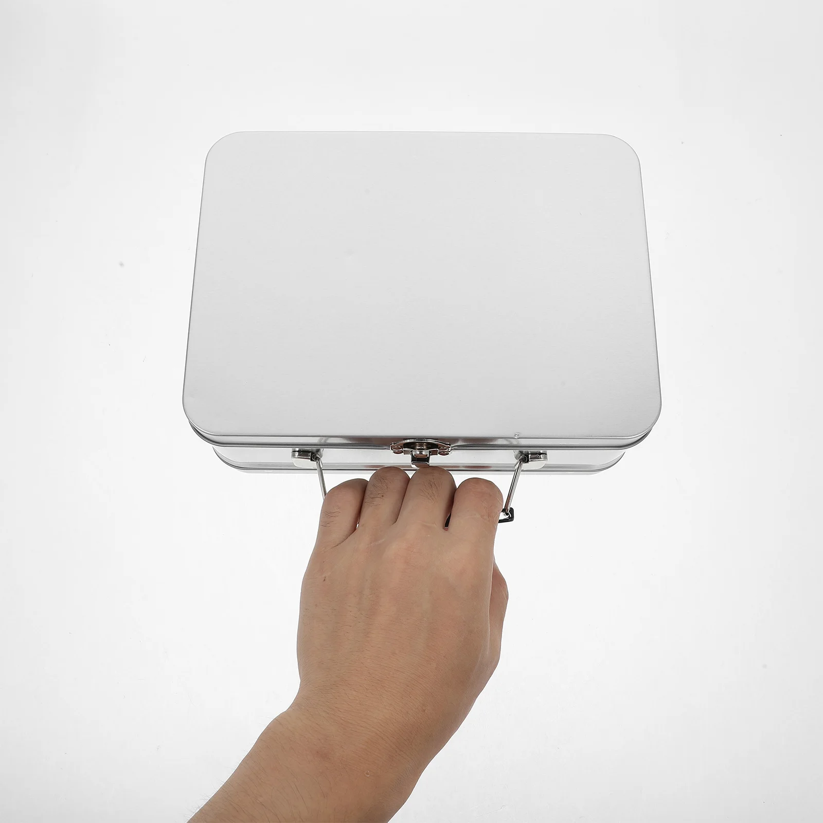 Handheld Gift Tin Box Retro Metal Lunch Container Leakproof Storage For Food Snacks Bento Cookie Tins Vintage Style