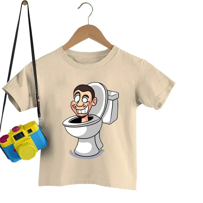 Skibidi toaleta T-Shirt Kawaii dla dzieci Cartoon odzież codzienna letnia koszulka koszula Skibidi bluzki toaletowe dziewczynka chłopiec