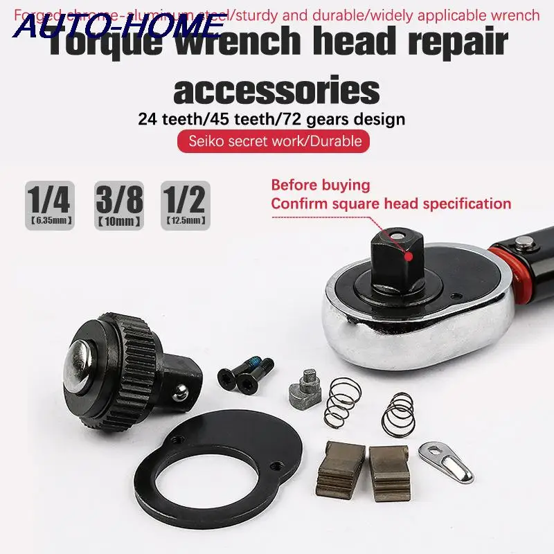 1Set 1/4\'\' 3/8\'\' 1/2\'\'  24/45 Teeth Ratchet Socket Wrench Repair Accessory Spare Part Kit